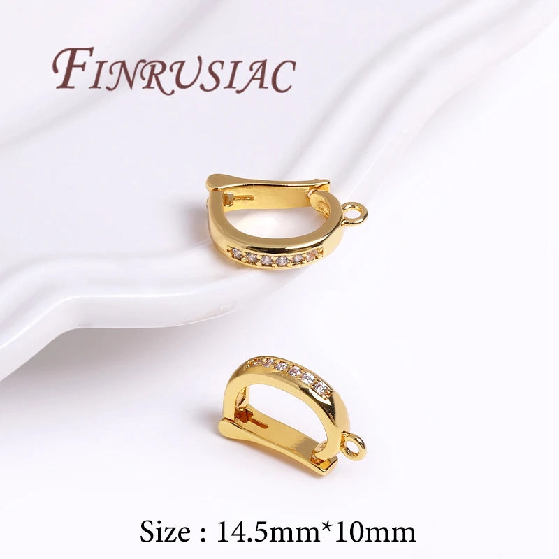 18K Gold Plated Charm Bail Spacer Beads – DIY Jewelry Findings Jewelry Making Findings P3 18K Real Gold Plated 3 pieces