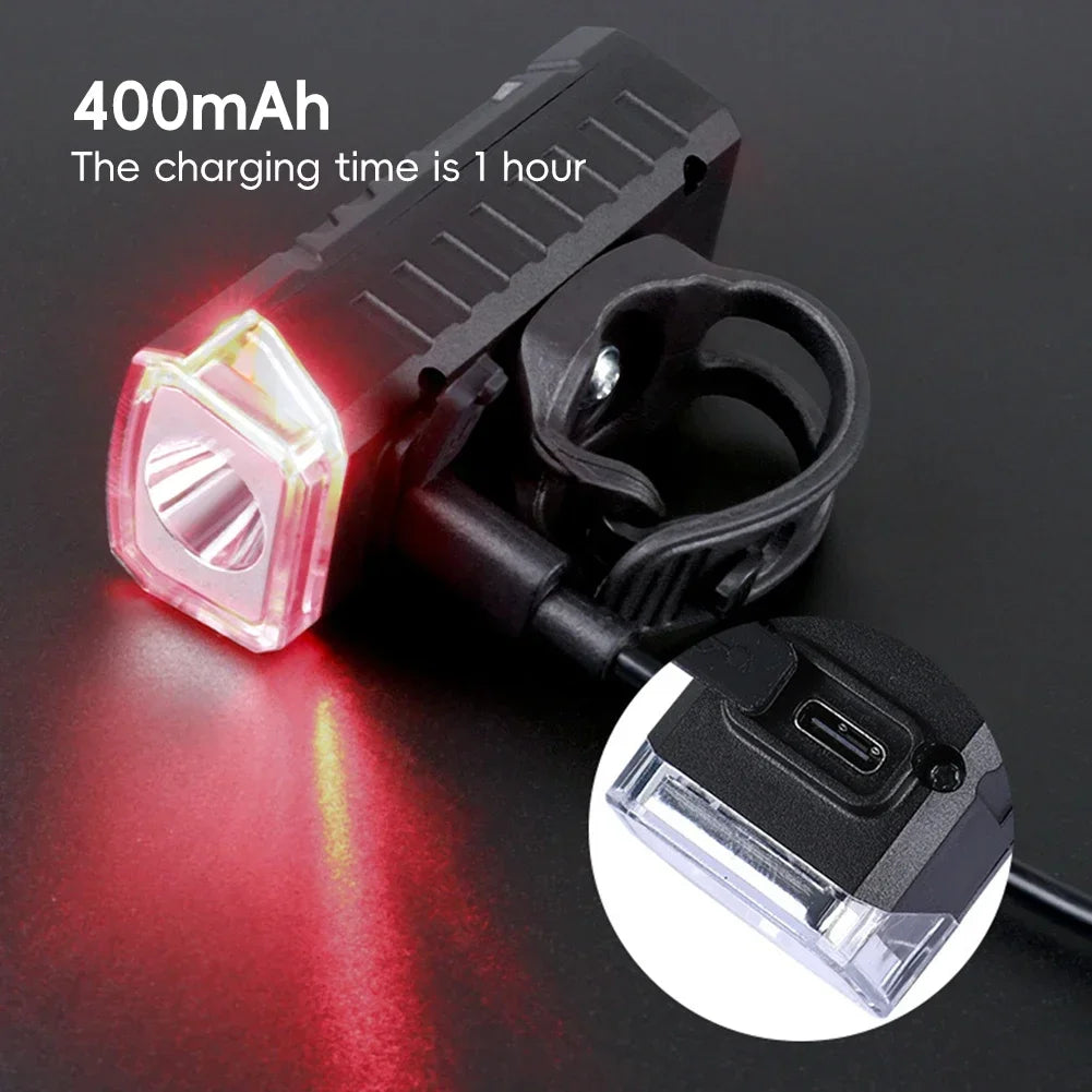 USB Rechargeable Bike Front Light | 180LM, 3 Modes, IPX6 Bicycle Headlight P3