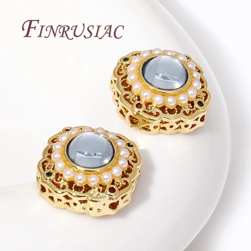 18K Gold Plated Brass Pearl Spacer Beads for DIY Jewelry Jewelry Spacer Beads P3