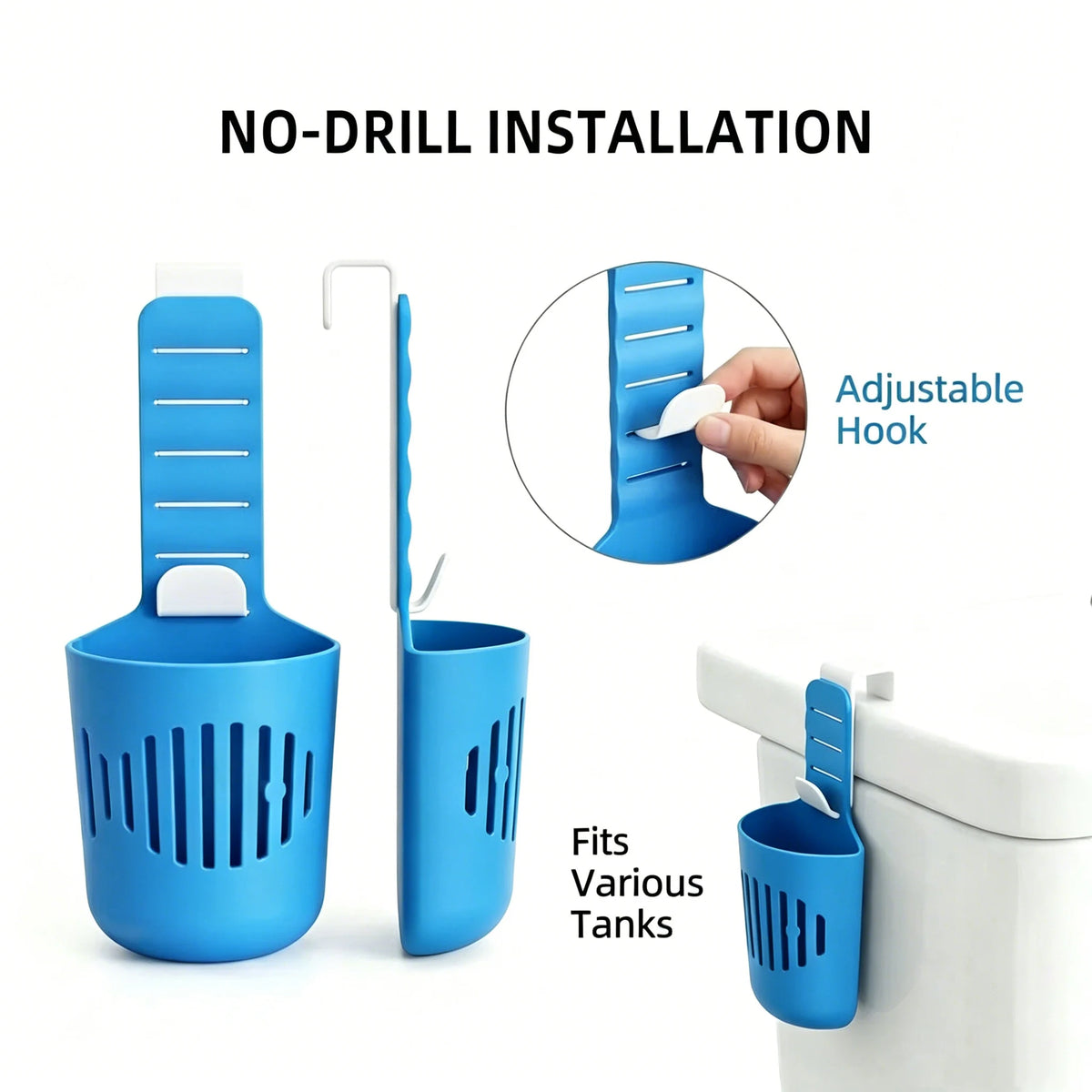 Silicone Toilet Tank Tablet Holder – Cleaner & Deodorizer Toilet Cleaner Holder P3