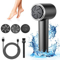 DUTRIEUX Electric Foot File – 3-Speed Rechargeable Callus Remover Electric Foot File P3 Black