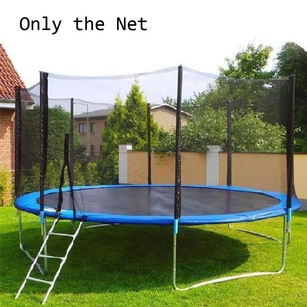 Trampoline Safety Net Replacement 4–8 ft | 6 Poles PE Enclosure Trampoline Safety Net P3