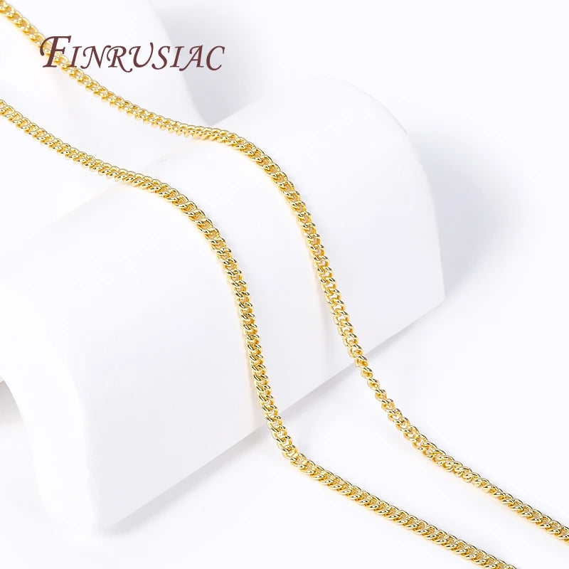 18K Gold Plated 2.7mm Link Chain – Bulk DIY Jewelry Making Jewelry Making Chain P3