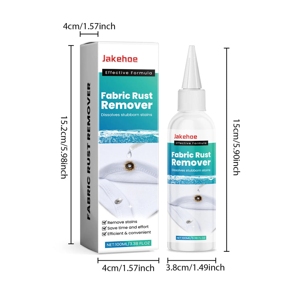 JAKEHOE Fabric Rust Remover 100ml | Clothing Stain Remover Fabric Stain Remover P3