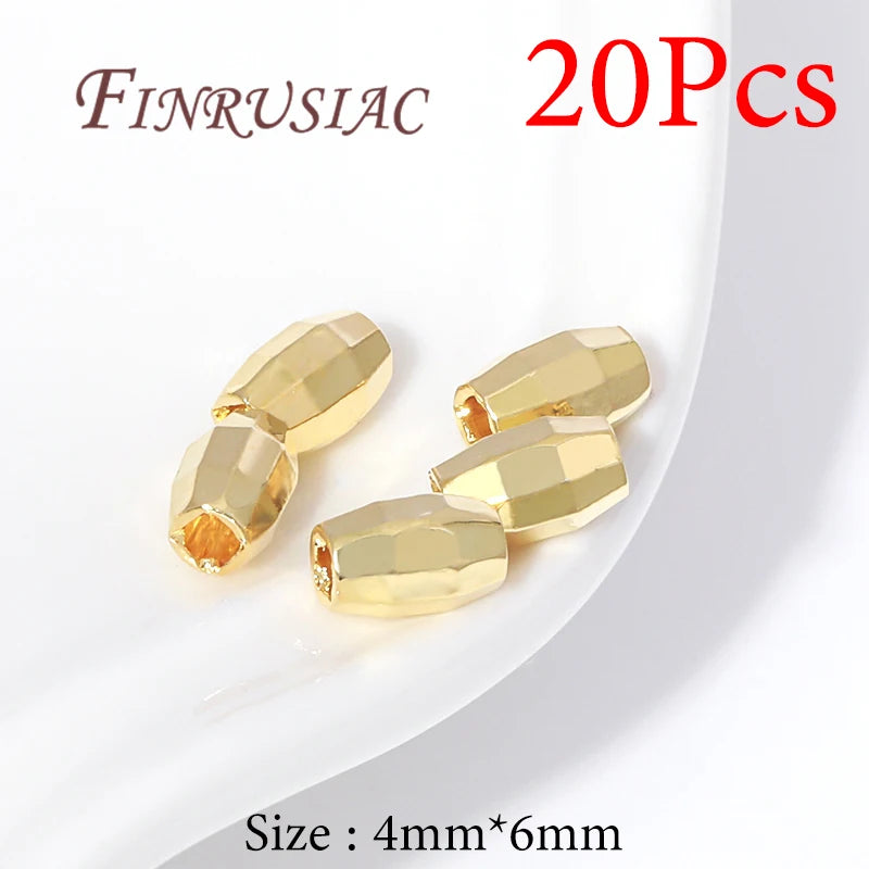 18K Gold Plated Large Hole Spacer Beads – DIY Jewelry Making Jewelry Spacer Beads P3 18K Real Gold Plated