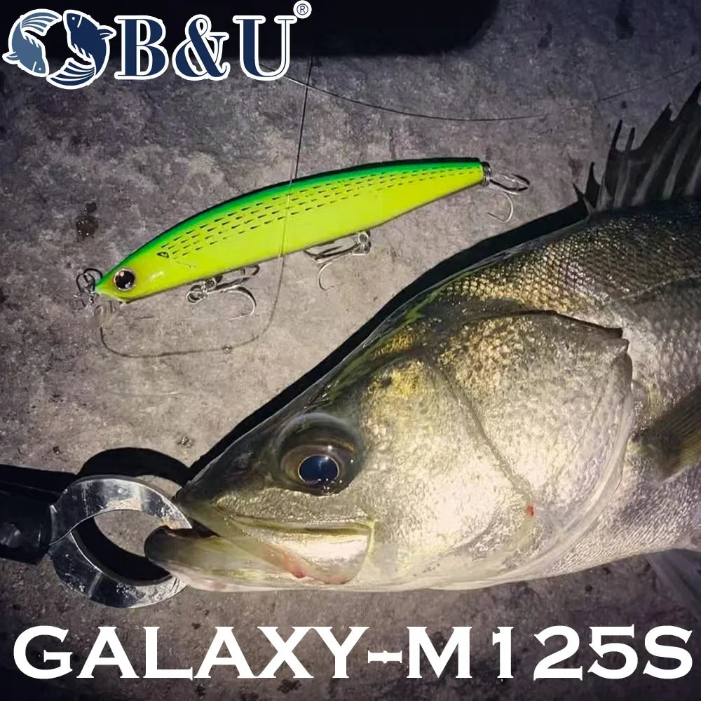 B&U 125mm Sinking Minnow Jerkbait – Seabass Saltwater Lure Saltwater Fishing Lure P3
