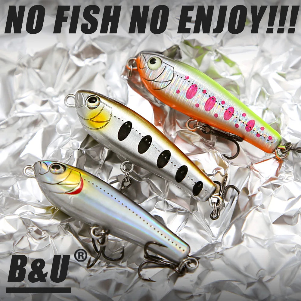 B&U Floating Pencil Topwater Lure – Fresh & Saltwater Topwater Fishing Lure P3