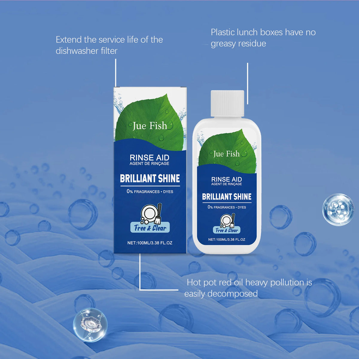 Jue-Fish Dishwasher Cleaner – Grease, Scale & Stain Remover Dishwasher Cleaner P3
