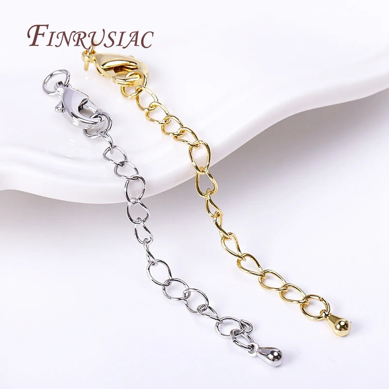 Gold Plated 66mm Extension Chain & Lobster Clasps – DIY Jewelry Jewelry Findings P3