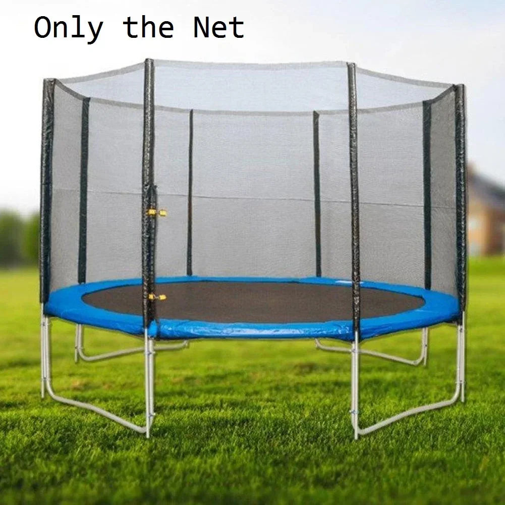 Trampoline Safety Net Replacement 4–8 ft | 6 Poles PE Enclosure Trampoline Safety Net P3