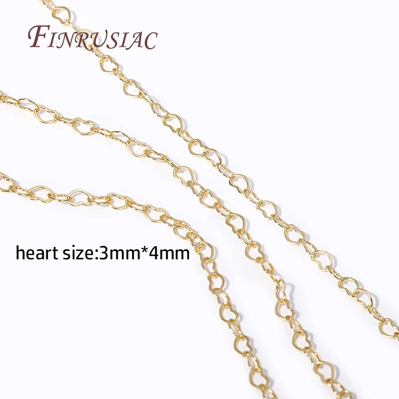 18K Gold Plated Spool Chains – 4 Styles DIY Jewelry Findings DIY Jewelry Chain P3 18K Real Gold Plated 1 Meter