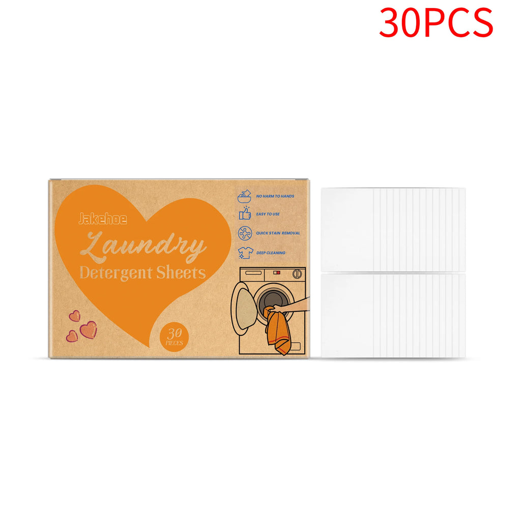 JAKEHOE Laundry Soap Tablets – Concentrated Stain Remover 30/60/120pc Laundry Detergent Tablets P3 30PCS