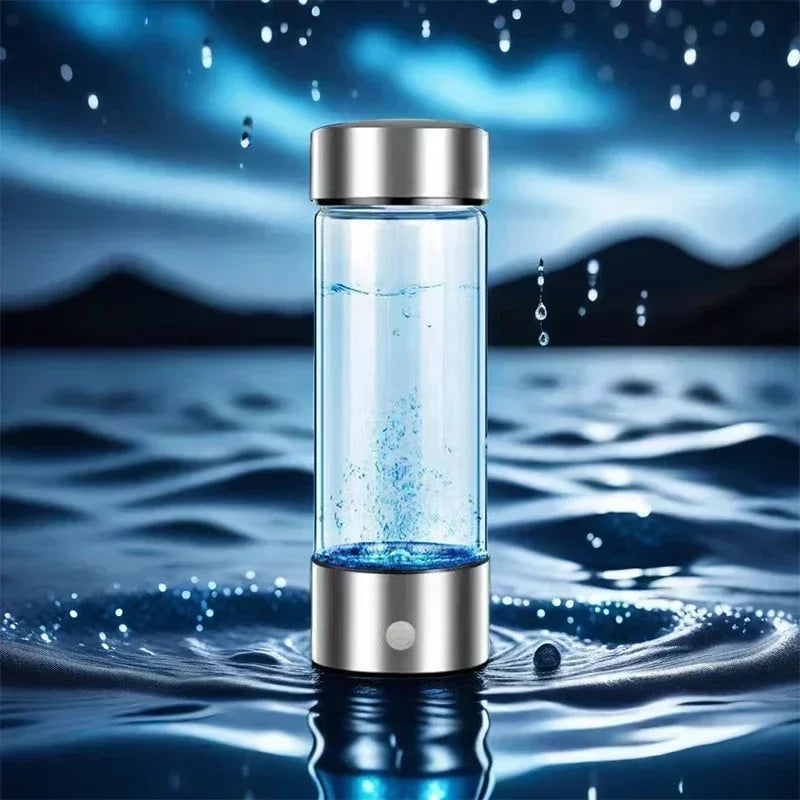 NOCCLILI Hydrogen Water Cup USB Rechargeable 420ml Borosilicate Hydrogen Water Generator P3