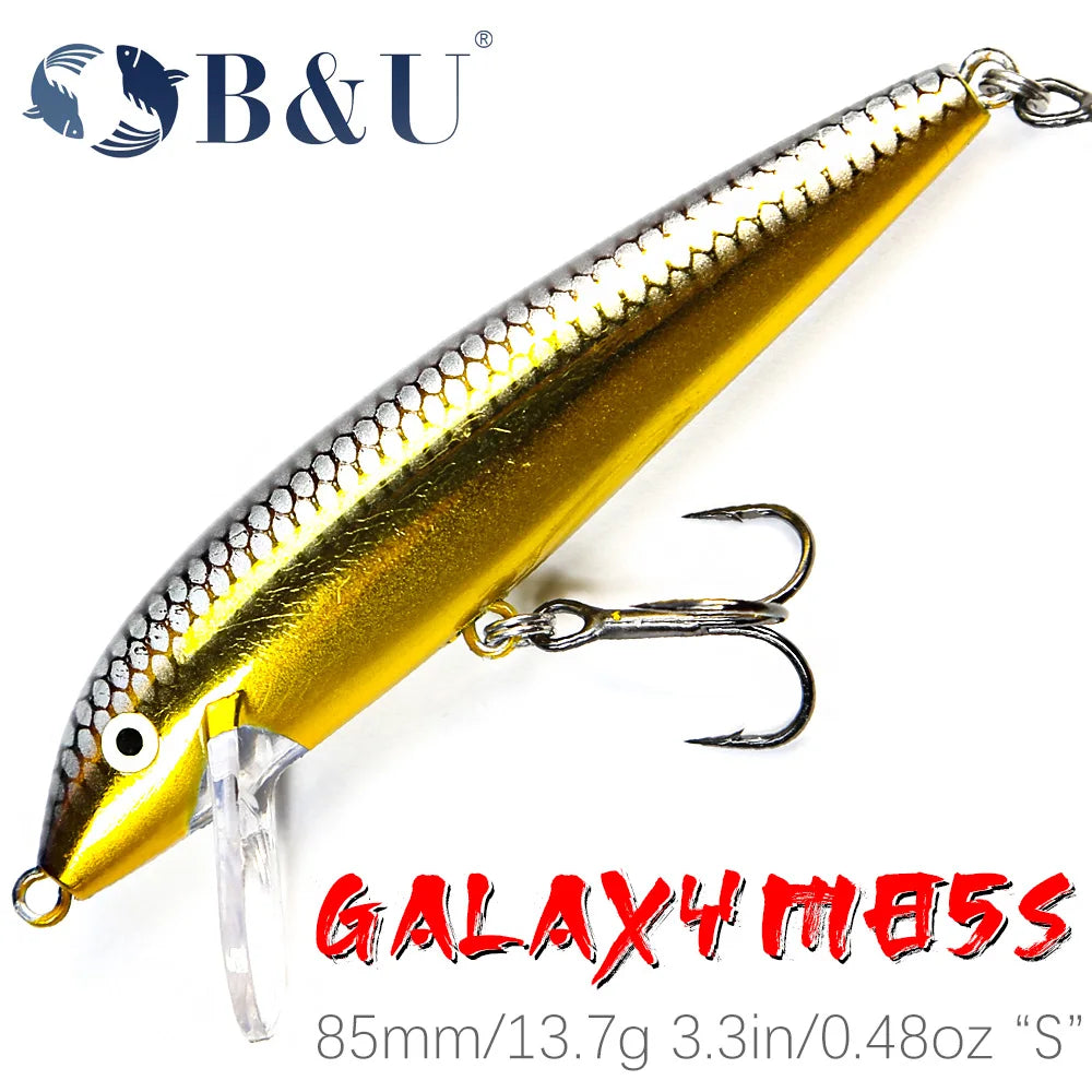 B&U Silence Sinking Minnow Jerkbait – Hard Bait Sea Bass Lure Sinking Minnow Lure P3