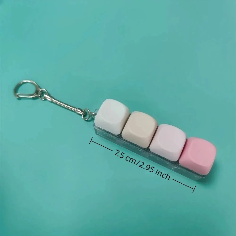 Finger Keyboard Keycap Fidget Keychain – Decompression Toy Fidget Keychain Toy P3