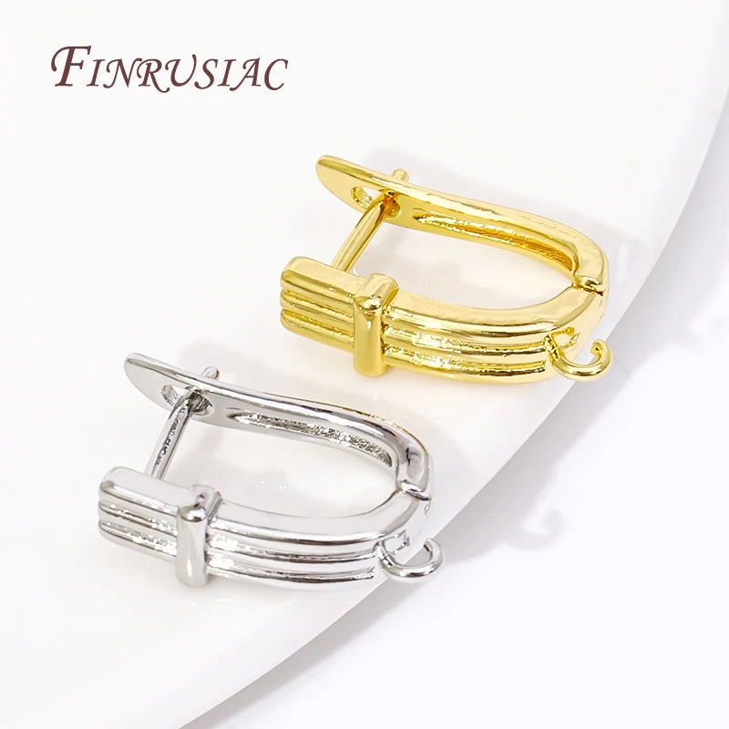 18K Gold Plated Earring Hooks – DIY Jewelry Findings | FINRUSIAC Earring Hooks Findings P3
