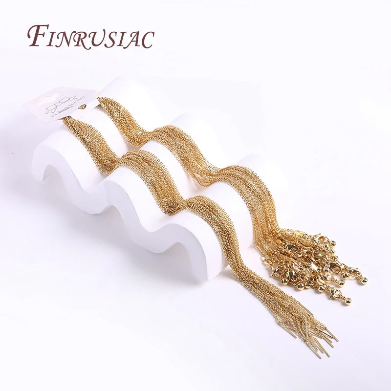 18K Gold Plated Adjustable Brass Chain – Jewelry Making Supply Jewelry Making Chain P3