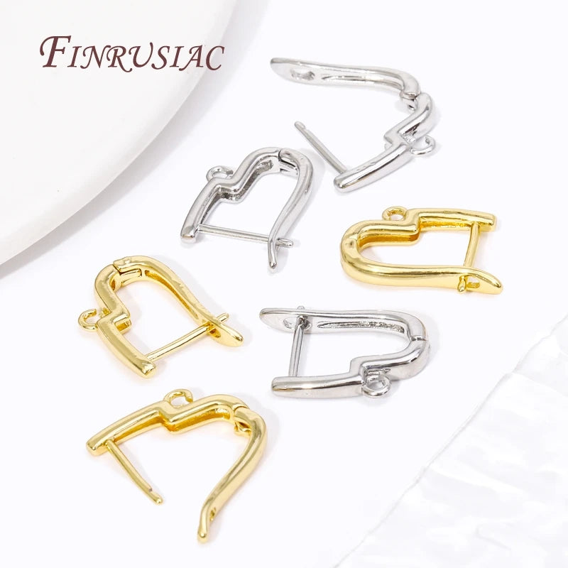 18K Gold Plated CZ Ear Wire Hooks & Clasps – DIY Jewelry Earring Findings P3