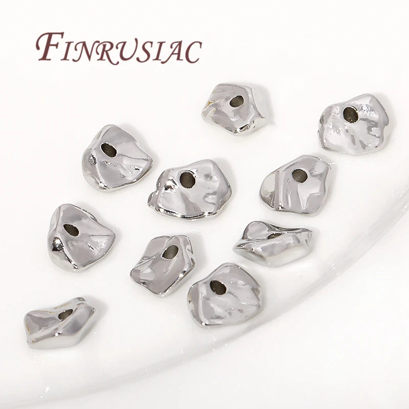 18K Gold Plated Irregular Spacer Beads – DIY Jewelry Making Jewelry Spacer Beads P3