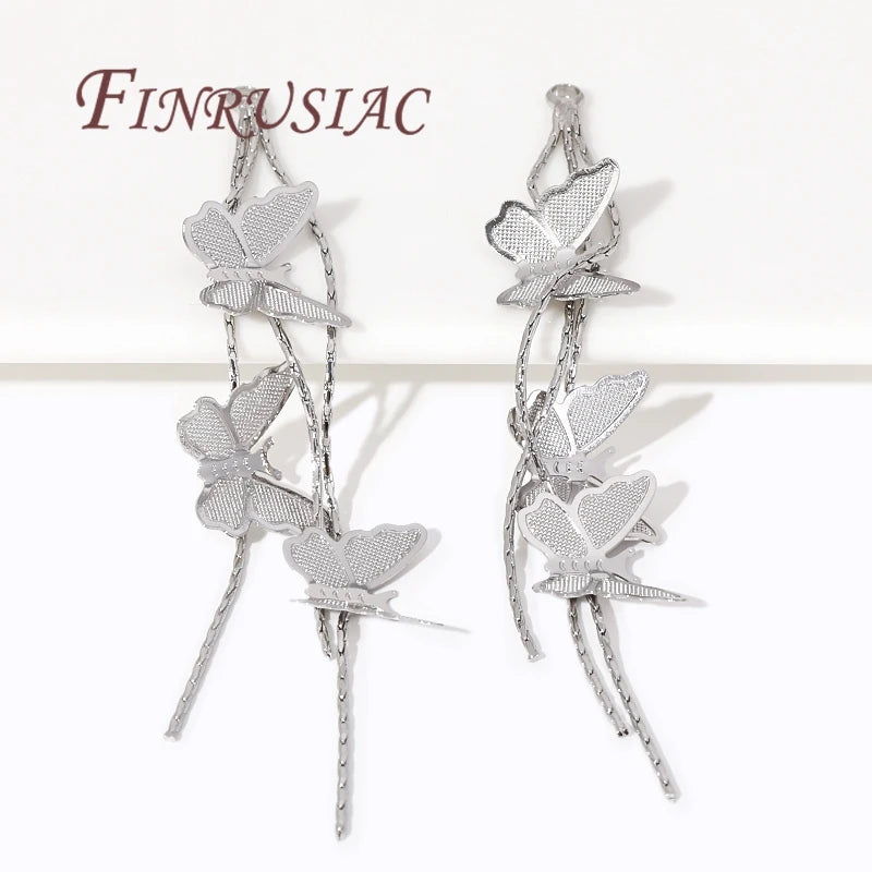 18K Gold Plated Butterfly Tassel Charm Pendants – Earring Making Jewelry Making Findings P3