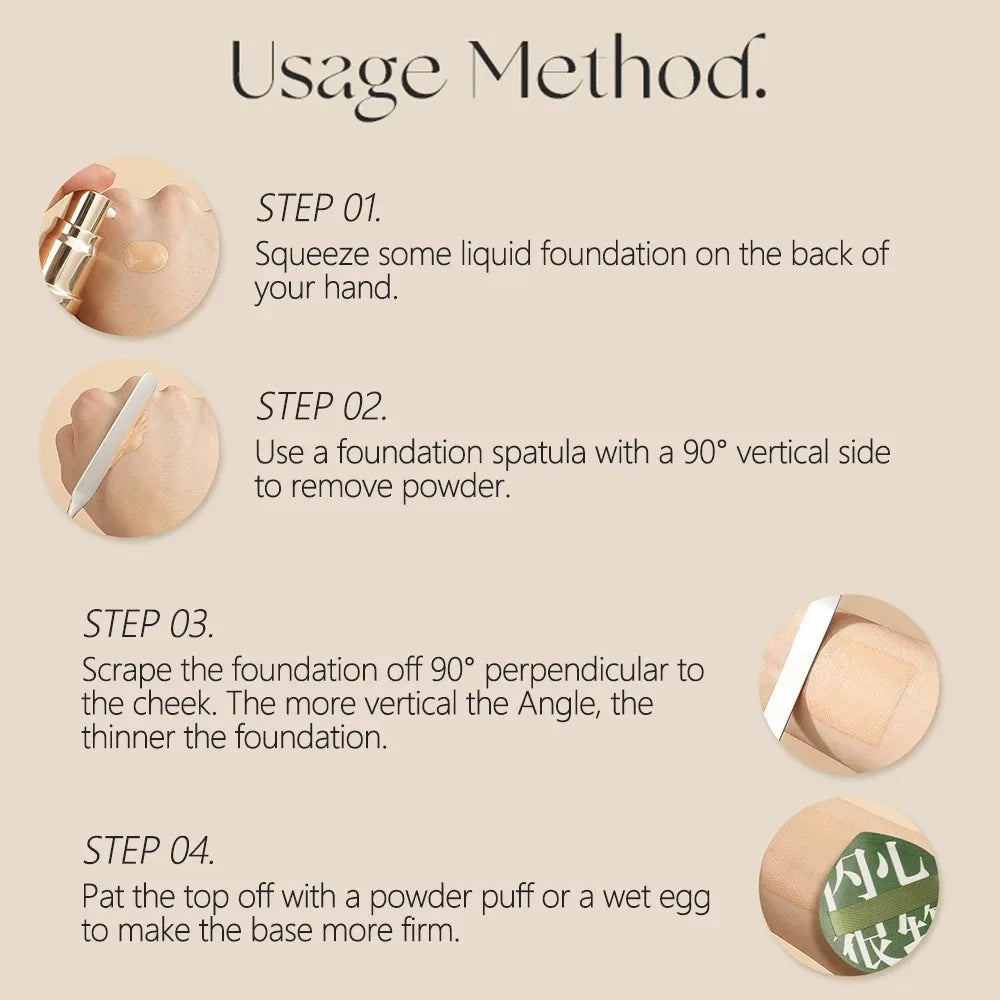 Stainless Steel Makeup Mixing Spatula – Foundation & Pigment Tool Makeup Mixing Spatula P3
