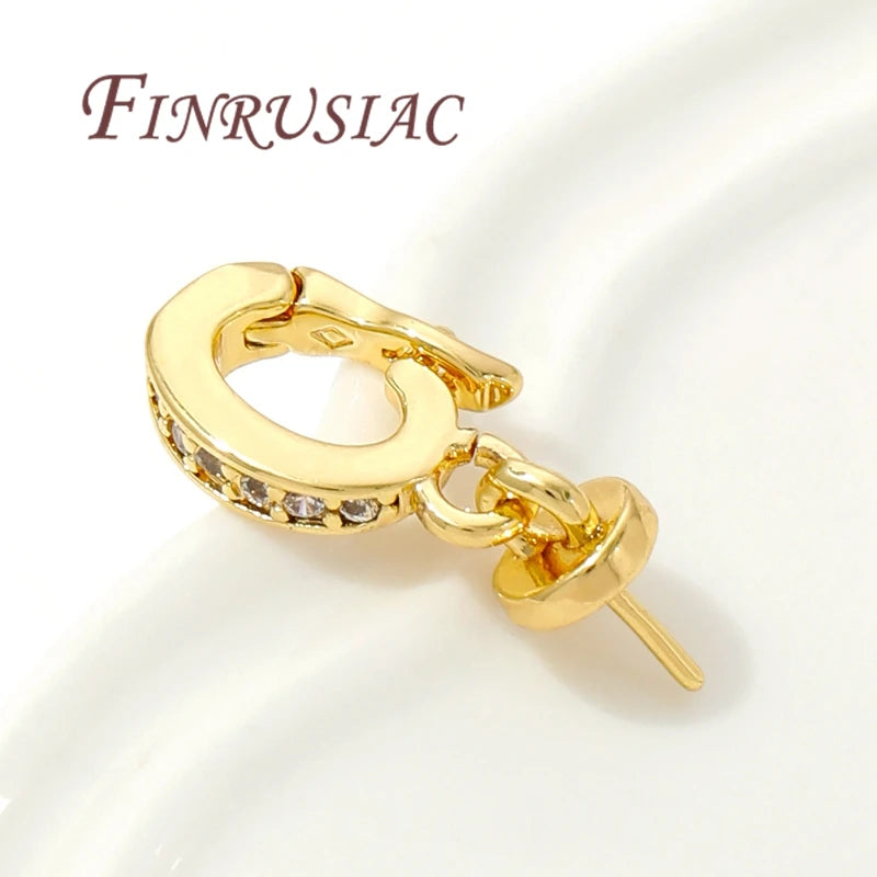 18K Gold Plated Pearl Pendant Charm Connectors | DIY Jewelry Jewelry Making Findings P3