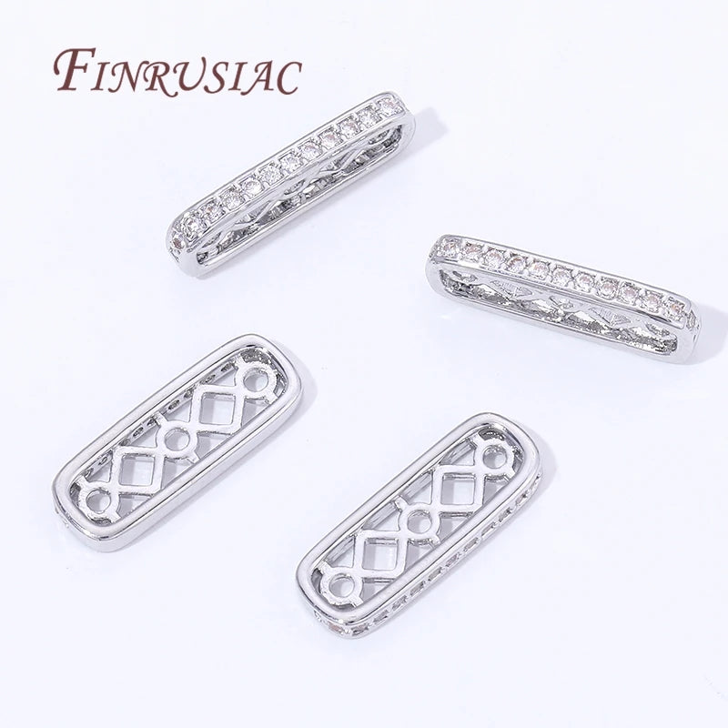 18K Gold Plated Bead Spacers | Metal Separator Bar for Jewelry Bead Spacers P3