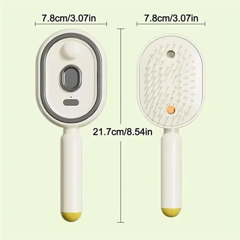 3-in-1 Electric Spray Massage Hair Brush | Anti-Static Comb Electric Hair Brush P3