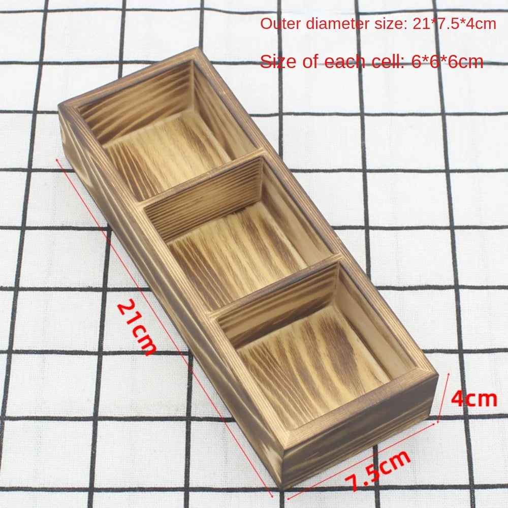 Solid Wood Tea Bag Holder – Retro Vintage Desktop Organizer Tea Bag Holder P3