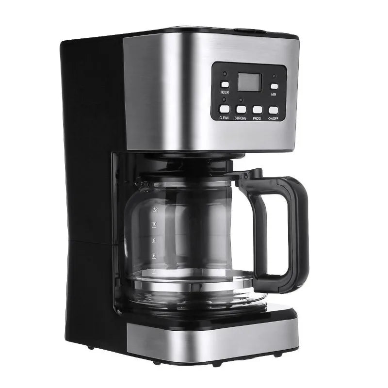 DUTRIEUX Stainless Steel Automatic Drip Coffee Maker Drip Coffee Maker P3 black 100V-240V EU Plug