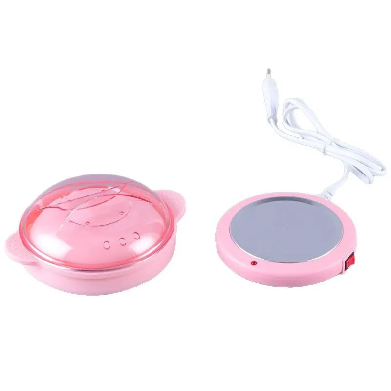 3-in-1 Silicone Wax Pot Heater & Hair Removal Warmer – Pink Wax Pot Heater P3
