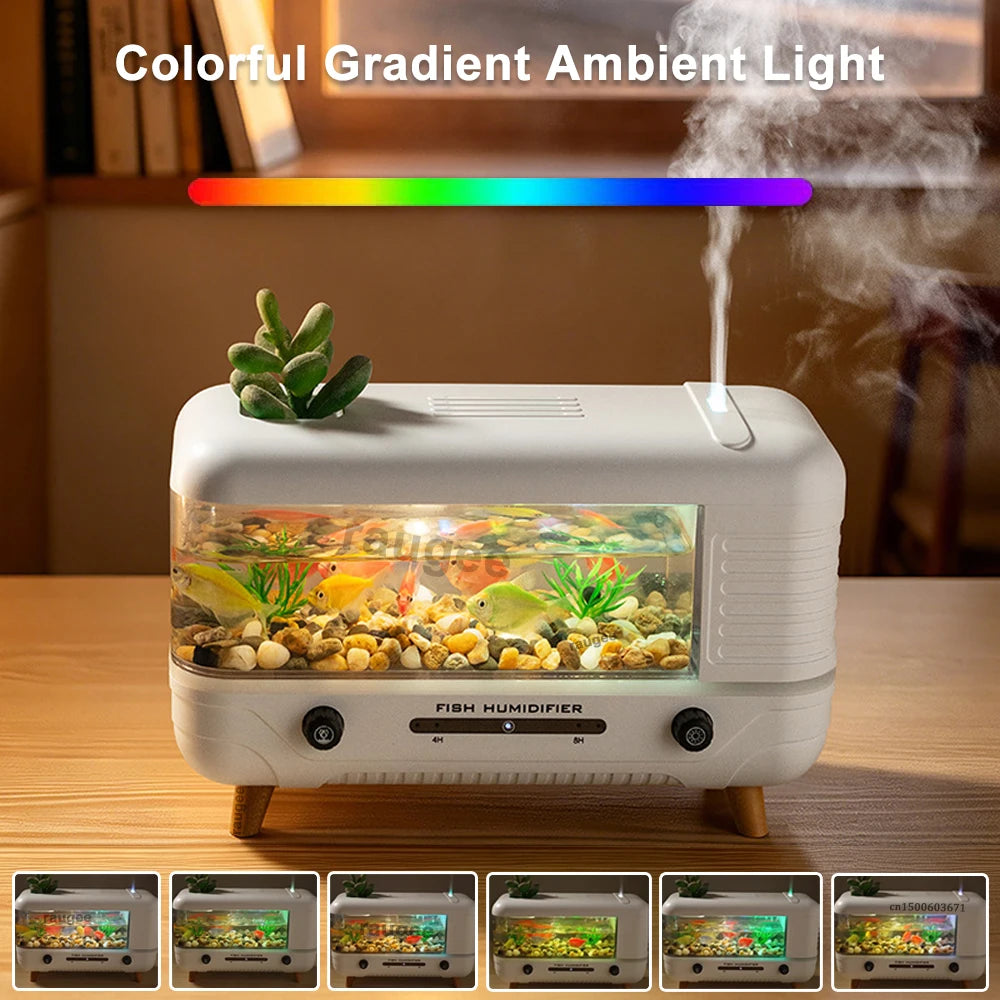 Fish Tank Aroma Diffuser & Humidifier | RGB Ambient Light Aromatherapy Diffuser P3