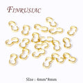 18K Gold Plated Connector Clasps for Jewelry Making – 50–100 Pcs Jewelry Connector Clasp P3 18K Real Gold Plated 100 pieces