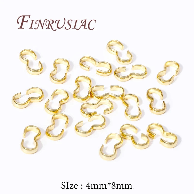 18K Gold Plated Connector Clasps for Jewelry Making – 50–100 Pcs Jewelry Connector Clasp P3 18K Real Gold Plated 100 pieces