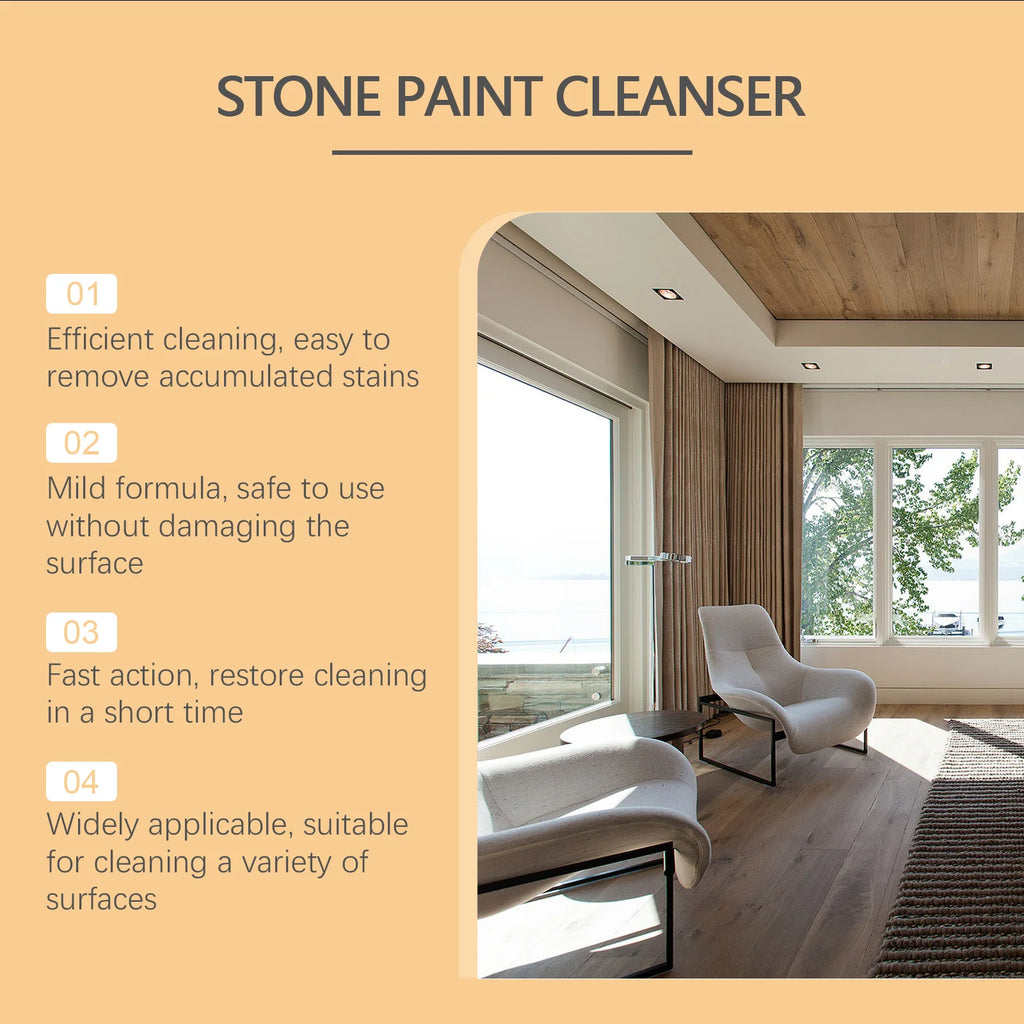 JAKEHOE Real Stone Paint Cleaner & Polish 100ml Surface Cleaner P3