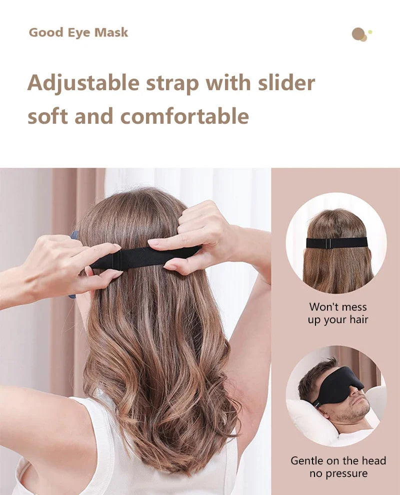 3D Sleep Eye Mask – Soft, Breathable & Light-Blocking Sleep Eye Mask P3