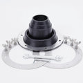 Tent Stove Jack Kit – High-Temp Silicone Pipe Boot Flue Flashing Stove Jack Kit P3 Black