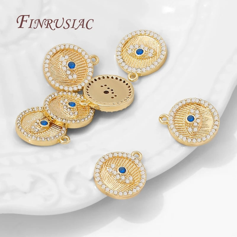 18K Gold Plated Charms – Flower Sun Moon DIY Jewelry Pendants DIY Jewelry Charms P3