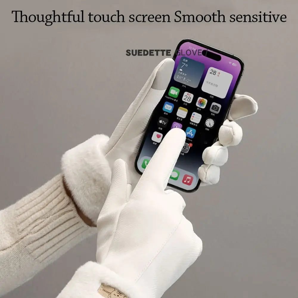 Women's Touchscreen Winter Gloves – Fleece-Lined Waterproof Winter Gloves P3