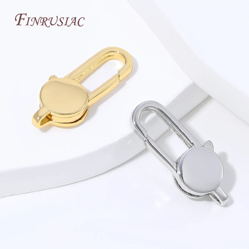 18K Gold Plated Brass Lobster Clasp – DIY Jewelry Findings Jewelry Clasp Findings P3