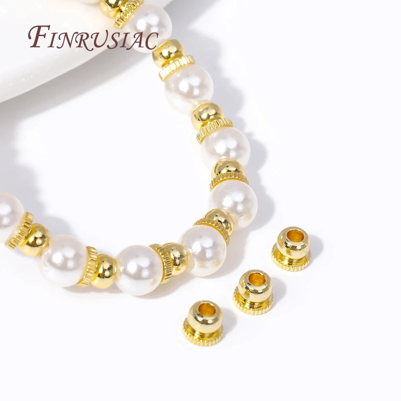 18K Gold Plated Bead Caps Spacer Beads – DIY Jewelry Findings Jewelry Findings Beads P3