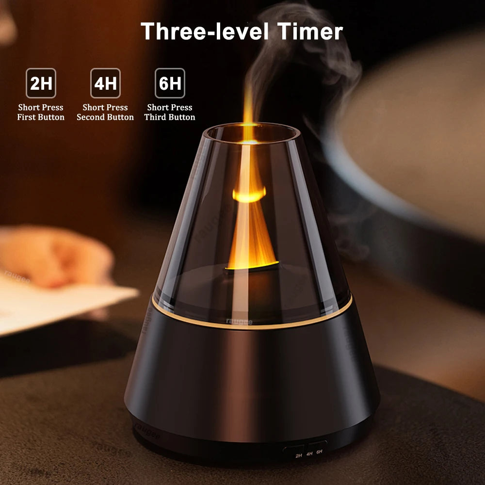 Flame Aroma Diffuser & USB Mini Humidifier | Essential Oils Aroma Oil Diffuser P3