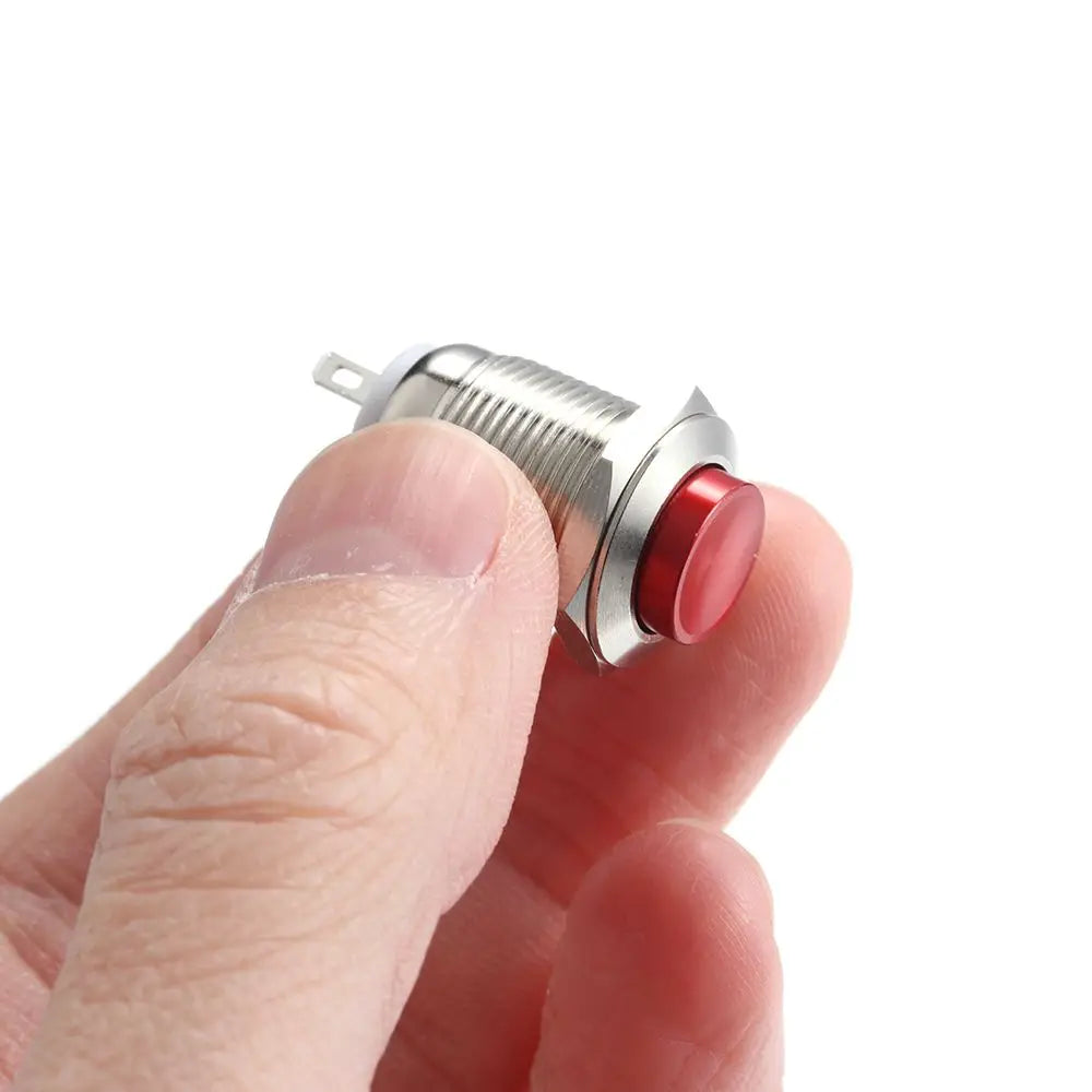 12mm Waterproof Momentary Metal Push Button Switch 250V Push Button Switch P3