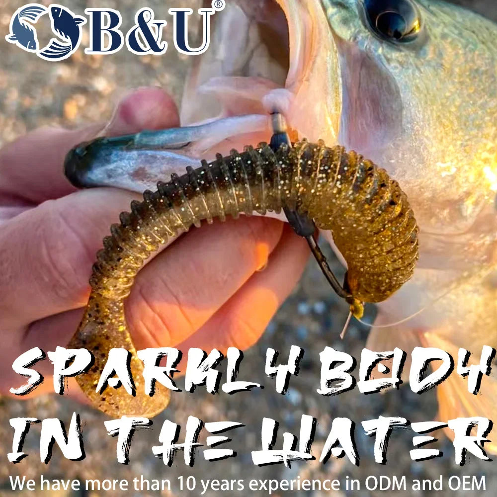B&U Soft Swimbait Paddle Tail Lure – Pike Zander Bass Soft Fishing Lure P3