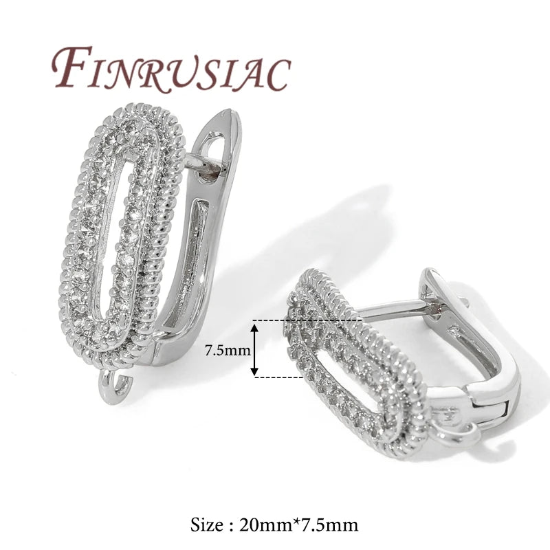 18K Gold Plated French Earring Hooks – DIY Jewelry Findings Earring Hooks Findings P3 Rhodium Plated 1 Pair