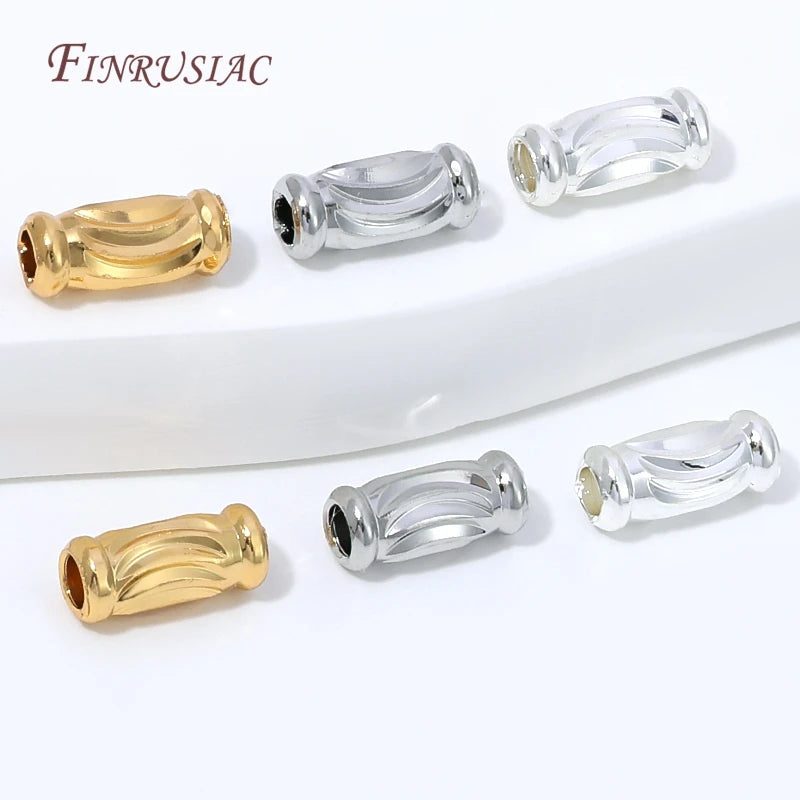 18K Gold Plated Tube Spacer Beads – DIY Jewelry Making Findings Jewelry Making Beads P3