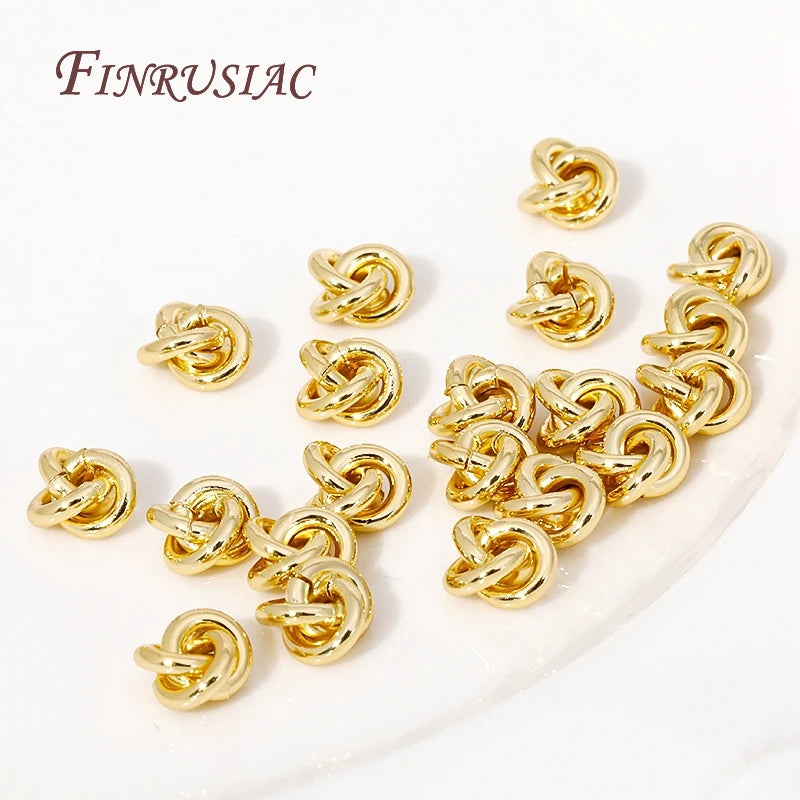 18K Gold Plated Spiral Spacer Beads – DIY Jewelry Making
