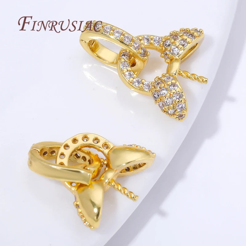 18K Gold Plated Bail Clasps – Pearl Pendant Holder Necklace Findings Jewelry Making Findings P3