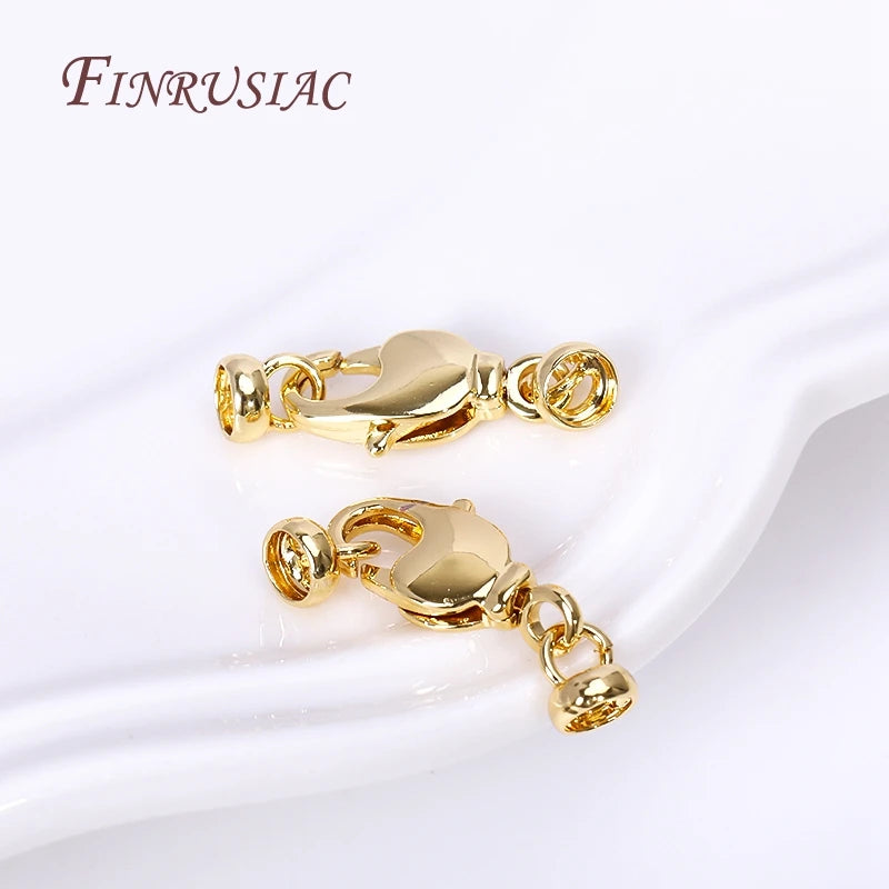 18K Gold Plated Brass Lobster Clasps – DIY Jewelry Findings Jewelry Findings P3