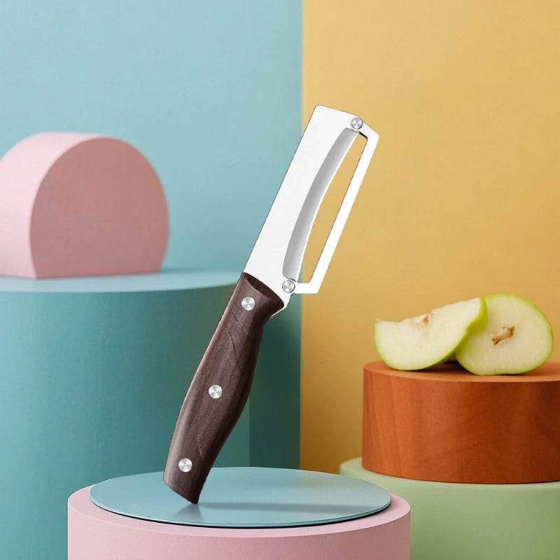 Stainless Steel Peeler Wooden Handle | Fruit & Veg Peeler Vegetable Peeler P3 B